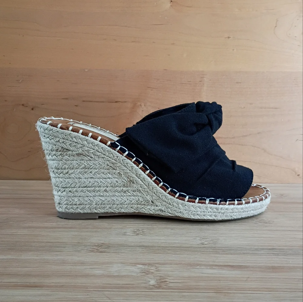 Sugar womens hundreds black canvas plataform sandals shoes NWT | size 7.5 - Picture 2 of 10